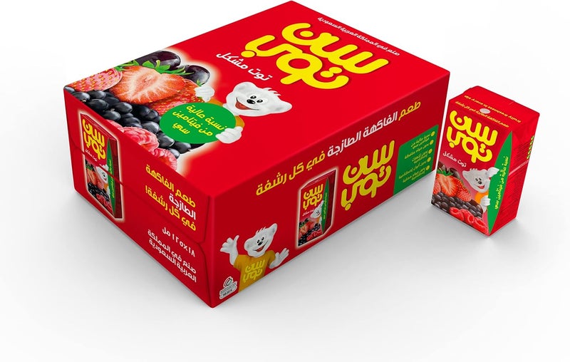 سن توب عصير مزيج التوت من صن توب ١٨ × ١٢٥ مل - Image 2
